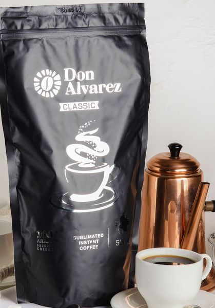 Don Alvarez Classic 500 г Колумбія економ пакет кава розчинна сублімована 0004 фото
