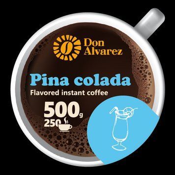 Don Alvarez Кофе растворимый с ароматом Пина колада 500 г сублимированный 0016 фото