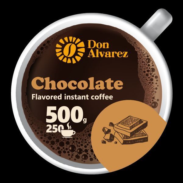 Don Alvarez Кава розчинна з ароматом Шоколаду 500 г сублімована 0020 фото