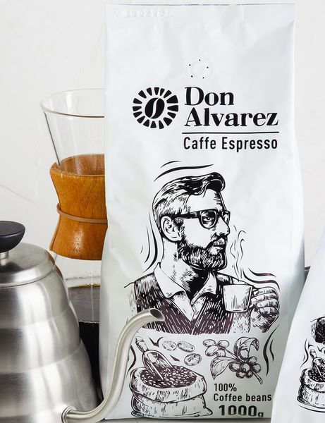Don Alvarez Caffe Espresso Зернова кава 1кг 100 % Арабіка 0568 фото