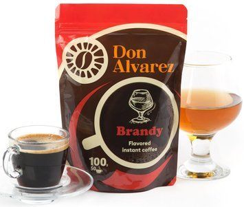 Don Alvarez Кофе растворимый с ароматом Коньяка 100 г сублимированный 0014 фото