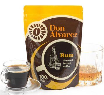 Don Alvarez Кофе растворимый с ароматом Ром 100 г сублимированный 0017 фото