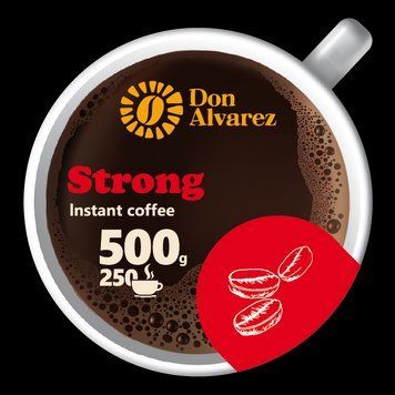 Don Alvarez Strong 500 г Колумбія економ пакет кава розчинна сублімована 0008 фото