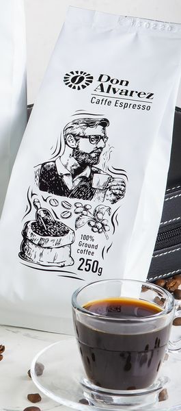 Don Alvarez Caffe Espresso молотый кофе 250 г 100 % Арабика 0033 фото