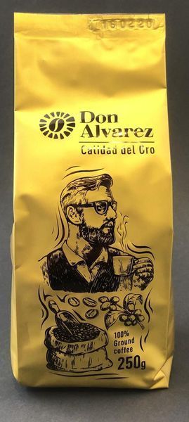 Don Alvarez Calidad del Oro молотый кофе 250 г 70 % Арабика / 30% Робуста 0035 фото