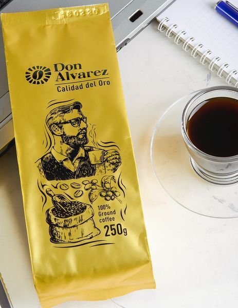 Don Alvarez Calidad del Oro молотый кофе 250 г 70 % Арабика / 30% Робуста 0035 фото